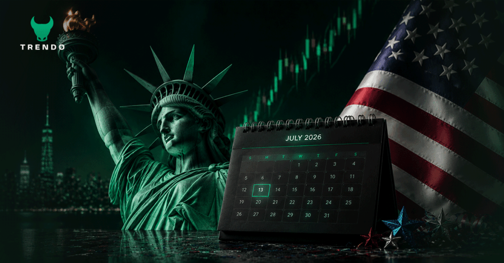 برنامه معاملاتی بروکر ترندو در تعطیلات روز استقلال ایالات متحده 2026